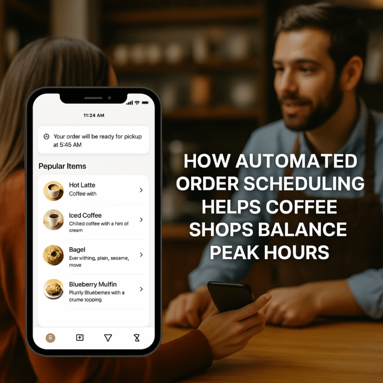 How Automated Order Scheduling Helps Coffee Shops Balance Peak Hours